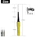BOCEUC Piercing Clip Test Probe, 0.7mm Test Probe Pins, Non-Destructive Insulation Wire Piercing Needle, Piercing Probes Set for Banana Socket Plug Car Tester (4 Pcs)