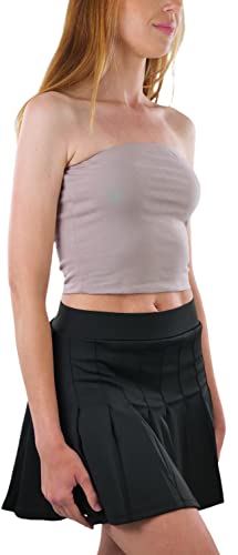 Image of ToBeInStyle Women's Cotton-Spandex Blend Stretchy Tube Top