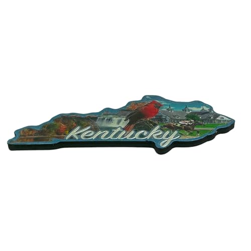 Imán decorativo de estado Kentucky pequeño 2 pulgadas miniatura 2