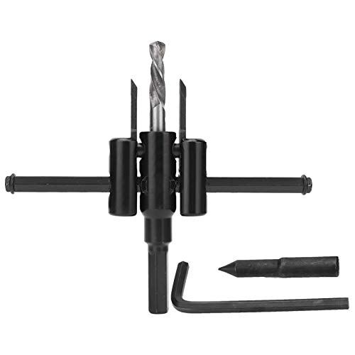 YAOGOHUA Adjustable Hole Cutter Saw Kit Alloy Steel DIY Round Cutting for Wood Plastic Board (30-120mm)