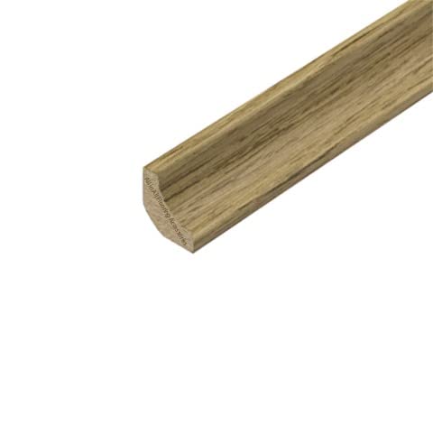 eXtreme Laminate Scotia Beading - 2.4m x 5 Lengths Floor Edging Strip - Durable, Long-Lasting, and Versatile Floor Beading, Moonlight Oak