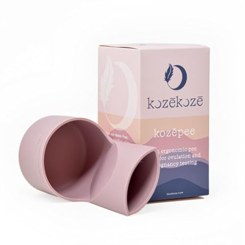 Image of kozēpee Fertility No-Mess Ergonomic Pee Cup, Reusable Urine Cup for Ovulation, Pregnancy, & Home Fertility Tests, Easy to Use & Clean