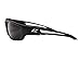 EDGE TSK-XL216 Kazbek XL Polarized Wrap-Around Safety Glasses, Anti-Scratch, Non-Slip, UV 400, Military Grade, ANSI/ISEA & MCEPS Compliant, XL Wide Fit (Black Frame, Smoke Lens)