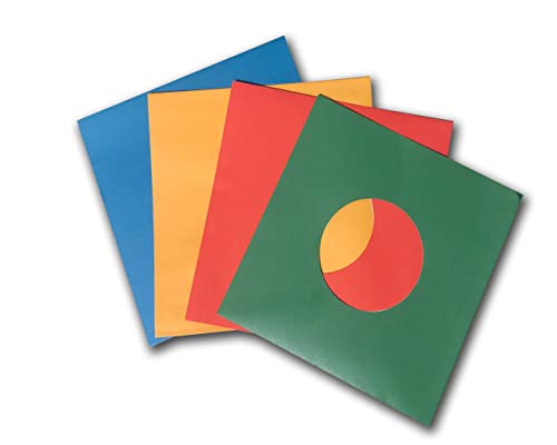 Fundas DE Papel Multicolor para Discos DE Vinilo Singles 7" (Los Discos Pequeños) - Ref.961 Cover