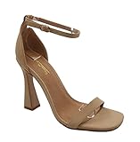 Anne Michelle Women’s High Open Toe Ankle Strap Heels Dress Pump Heel Sandals Tenderlove-02 Nude Nub 8.5