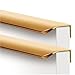 Produktbild SpeeSy Schrankgriff, verdeckte Griffe, unsichtbarer Türknauf für Kleiderschrank, Küchenschrank, Fingerkante, Schubladengriffe, Möbel, Tor, Hardware-Knöpfe, goldfarben, 2 Stück (Lochabstand 375 mm)