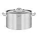 Royal Catering Casserole Induction Fond Rapporté Sandwich Triple RCST-14E3-S (13 L, Avec Couvercle, Inox Aluminium, Poignées Cool Touch)