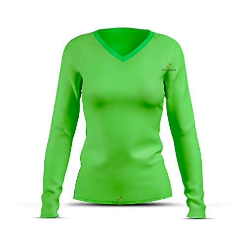 Camisa Camiseta ADSTORE Verde Neon Térmica Feminina Segunda Pele Proteção Uv 50+ (P)