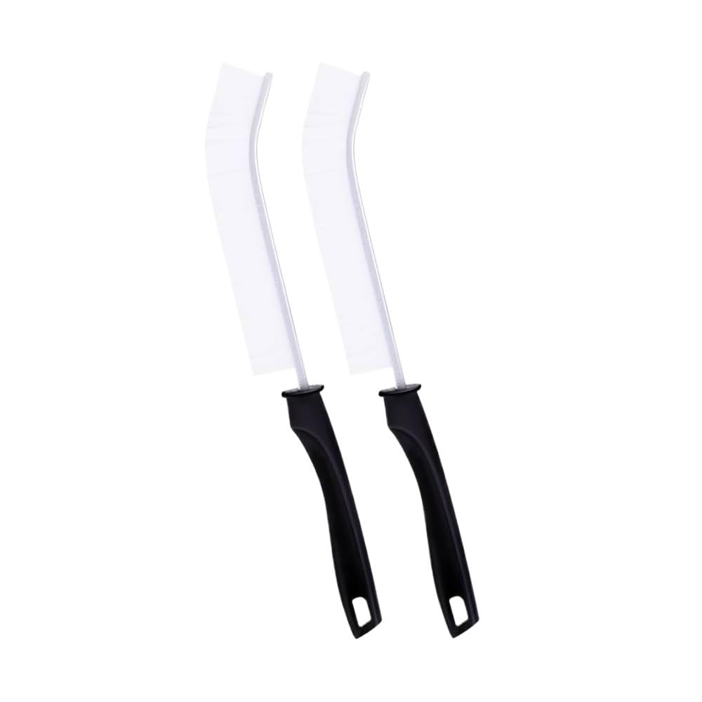 Sunrrafck 2Pcs White 2Pcs Hard Bristle Crevice Brush Gap Cleaning Dead Corner Small Tool For Bathroom Kitchen Tiles Window Slots Track(2Pcs White)