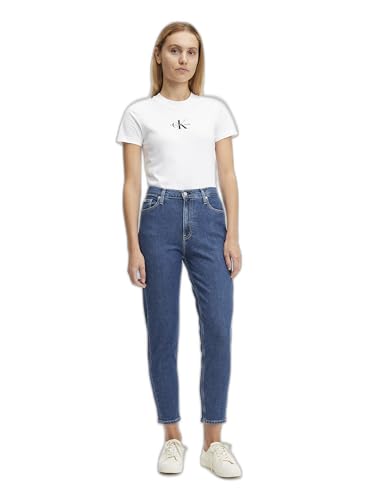Calvin Klein Jeans Women's Mom Jeans, Denim Dark, 29W x 30L