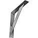 Ekena Millwork BKTMTR Steel Bracket Traditional, 2"W x 12"D x 12"H, Hammered Dark Bronze