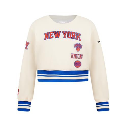 Image of Pro Standard Big Girls NBA Retro Classics Fleece Crewneck Sweatshirt