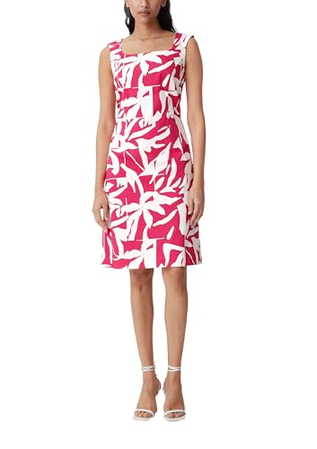 Comma Damen 60.2.61.20.200.2132836 Kleid, 44C8 pink|weiß, 42
