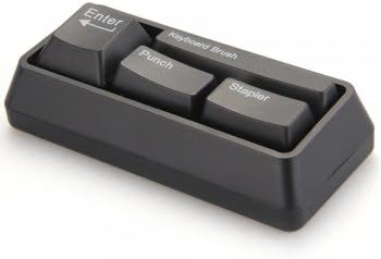 Keyboard Style Desk Stationery Set Stapler Brush Hole Punch Paperclip Dispenser