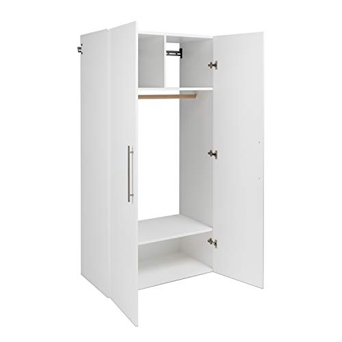 Image of Prepac K HangUps Storage Cabinet Set, 72 in. H x 108 in. W x 20 in. D, White, Set K - 3 pc