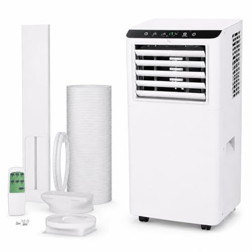 Image of 8,000 BTU Portable Air Conditioners, 4-in-1 Air Conditioner Portable Up to 350 Sq.Ft, Portable AC Unit, for Living Room Bedroom Garage Studio with Cool, Fan, Dehumidifier, Sleep, 24H Timer