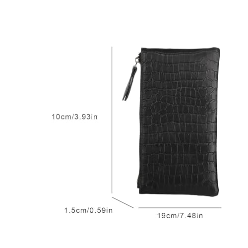 Genuine Leather Wristlet Clutch Wallet Purse Genuine Leather Zipper Vegan Leather Pouch Coin Purse For Women Purses Cell Phone Pocket Credit Card Holder Walle2