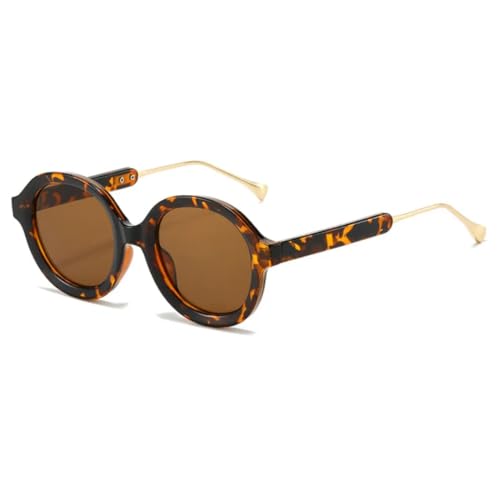 Lunettes de soleil punk femme rétro léopard tendance rock et vintage