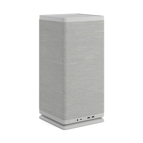 Fractal Design Mood Light Gray PC Case - Sleek Fabric Design, 180mm Top Fan, Conceals 325mm Graphics Card, m-ITX Motherboard Compatible, Easy Access Build, Efficient Cooling