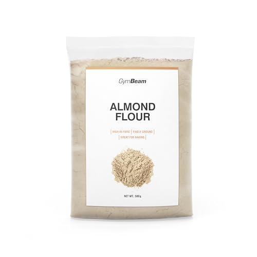 GymBeam Gemahlene Mandeln - Mandelmehl, glutenfreie, proteinreiche Alternative, Mandeln gemahlen, Almond Flour, hoher Gehalt an Ballaststoffen & ungesättigten Fetten, GMO-frei 500 g