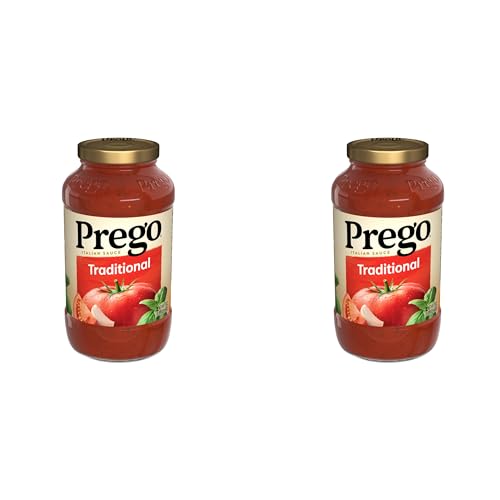 Prego Traditional Pasta Sauce, 24 Oz Jar (Pack of 2)