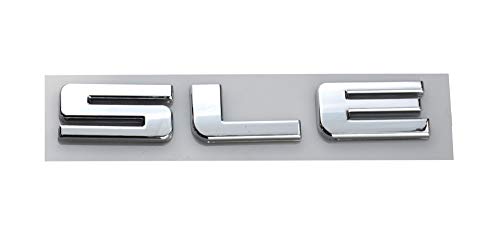 Image of Aimoll 2pcs SLE Letter Nameplate Emblems Badges Replacement for Chevrolet Silverado (Chrome)