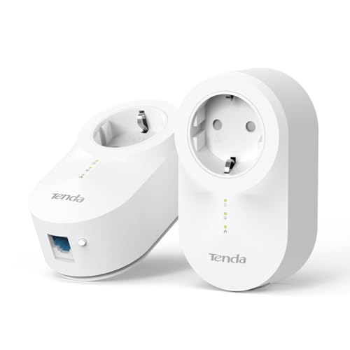 Tenda PH6 Kit CPL, 1000Mbps, 1 Port Gigabit, Prise Intégrée