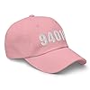 Zip Code 94010 Hat Burlingame Hillsborough California CA Dad Cap Embroidered Dad Hat Baseball Cap Adjustable Buckle Strap Pink #1