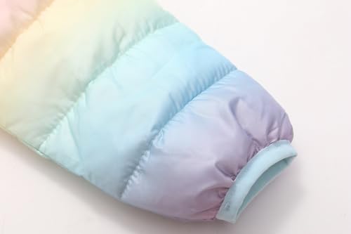 AIWUHE Baby Puffer Jacket Hooded Light Winter Coats Bear Ears Zipper Up Down Coats Outwear for Toddler Boys Girls 6M-4T3