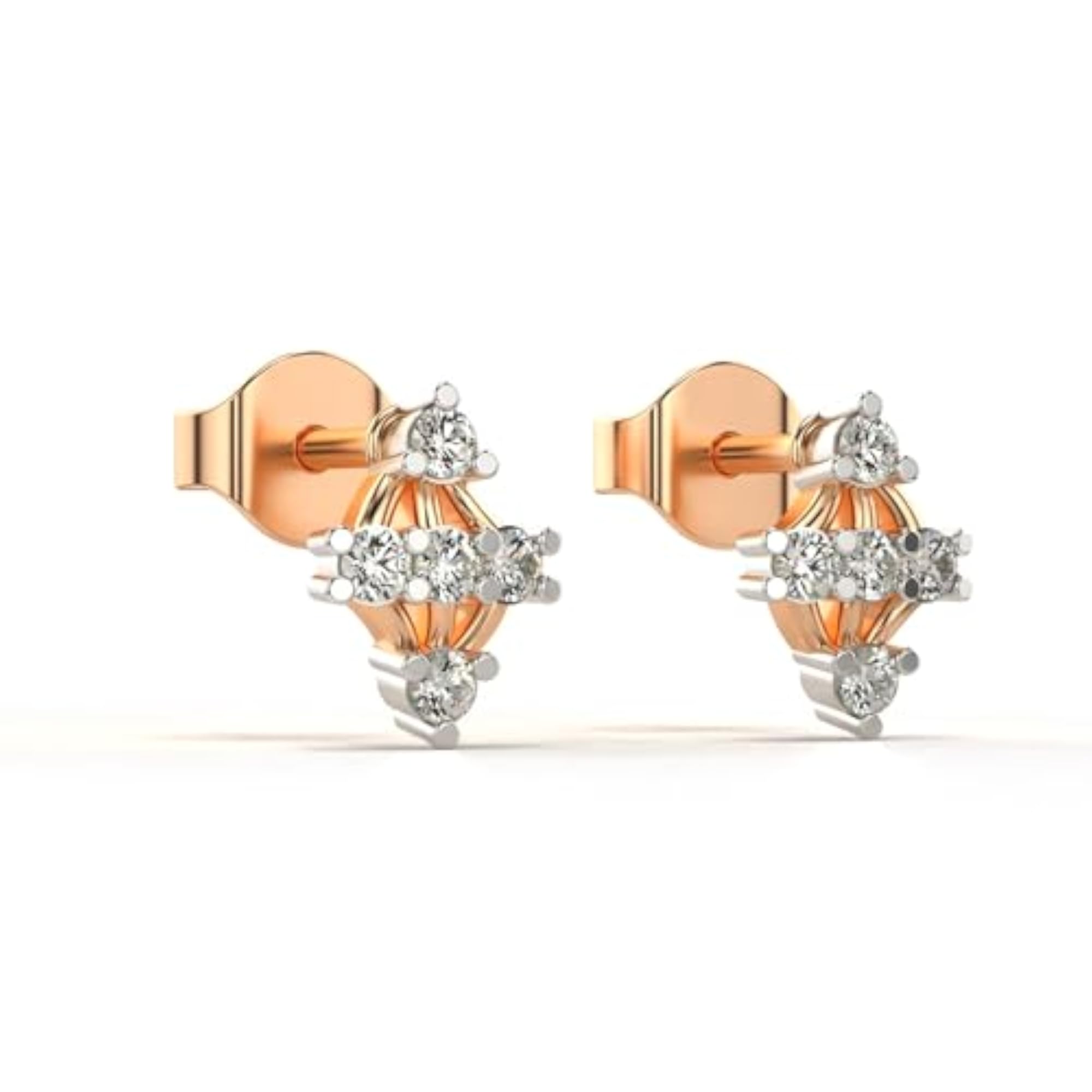Women's Sterling Silver & Lab Grown Diamond 0.22cts Earrings, Elegant