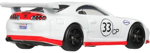 Image of Hot Wheels Premium Car Culture Toyota Supra 2-Pack of 1:64 Scale Vehicles, Unique Pairings, Real Riders Tires, Metal /Metal Chassis, Toy for Collectors