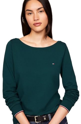 TOMMY HILFIGER Women's Solid Boatneck Sweater Collection 20253