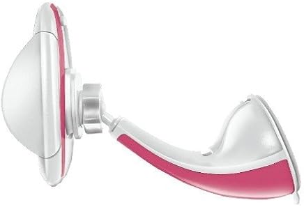 Celly FLEX1504 - Soporte de coche universal, color blanco y rosa Celly FLEX1504 - Soporte de coche universal, color blanco y rosa
