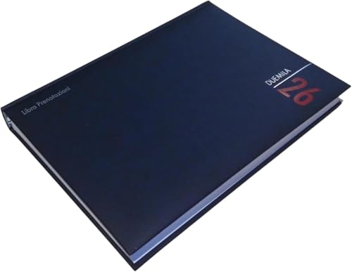 Agenda livre de réservation année 2025 double page journalière Deluxe Prestige Professional F.TO A4 21 x 29,7 cm Hôtel Restaurants B&B SIMILPELLE noir +...