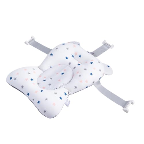 FUNOMOCYA ベビーお風呂サポートクッション 新生児用背中と首を支えるな浴槽用ベビーバス 通気性素材で快適な入浴補助パッド