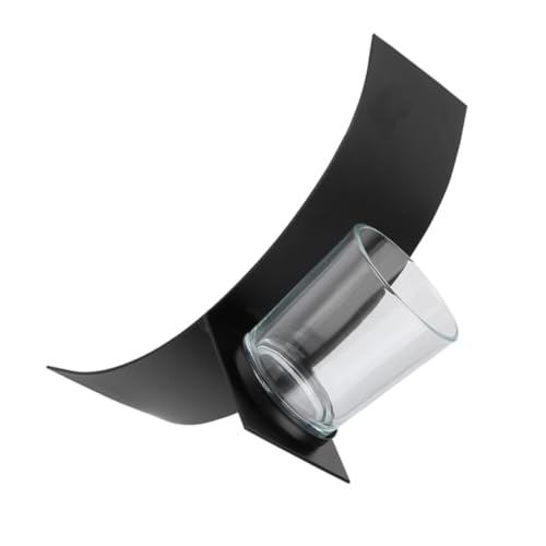 HOOTNEE 1pc Arc-Shaped Wall Candle Holder Creative Iron Candlestick for Home Decor Modern Design for Living Room Dining Area Hotel Use Attractive Decorative Accent