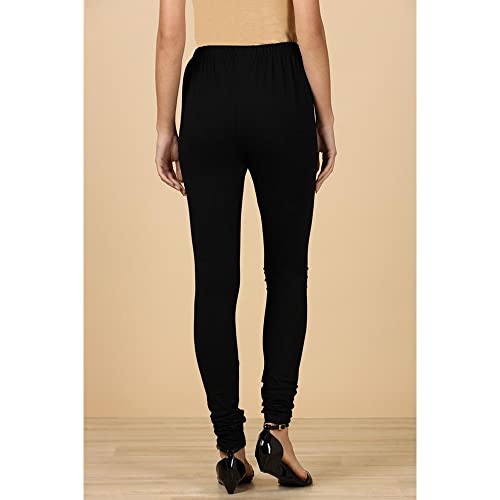 Image of in. fuse by Shoppers Stop Fitted Full Length Cotton Lycra Women's Churidar