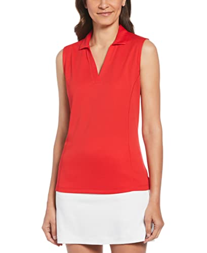 Image of PGA Tour Women's Petite Airflux Sleeveless Polos