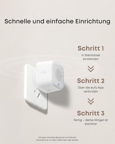 eufy Chime 2 Zusatzklingel, 10 vorinstallierte Melodien, Dual-Band-WLAN (2 – Ansicht 5