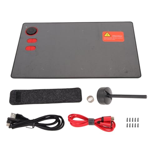 Tableta gráfica Yanmis G20 con sensibilidad de presión de 8192 niveles, área de dibujo de 8,4 x 5,7 pulgadas, 4 teclas rápidas, interfaz USB-C, material ABS miniatura 1