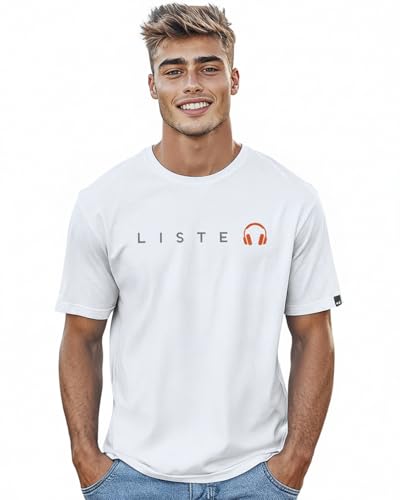 Image of Bewakoof Men's Graphic Print Regular Fit Half Sleeve Round Neck Pure Cotton T-Shirt