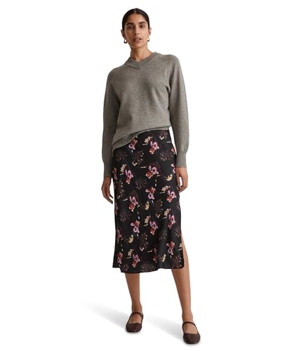 Madewell The Layton Midi Slip Skirt in Ditsy Floral