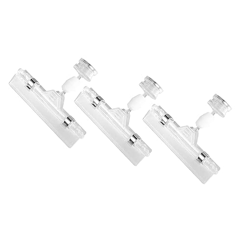 MAGICLULU 3 Piezas Carpeta De Precios De Supermercado Casillero De Nevera De Pared De Pizarra Etiqueta De Supermercado Soporte Giratorio Soporte De Letrero Acero Inoxidable Estallido