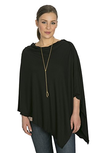 Image of Bamboobies Women’s Nursing Cover, Maternity Clothing for Breastfeeding, Black, One Size Fits All