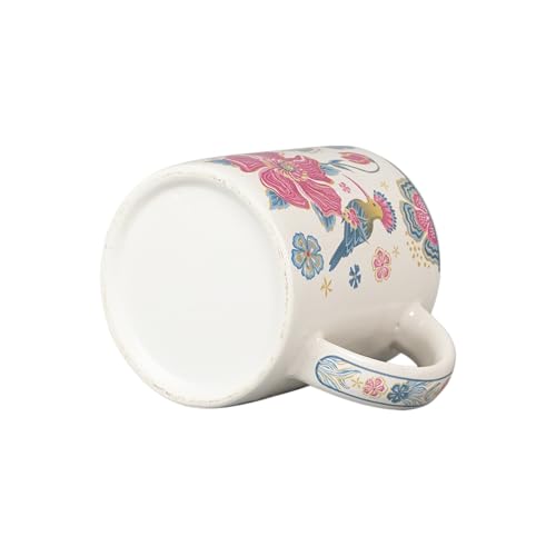Image of miah decor Ceramic Tea Coffee Cups Set Matte Printed Small Chai Mug Drinkware Microwave Safe for Home & Restaurant-300 ml (MD-746)
