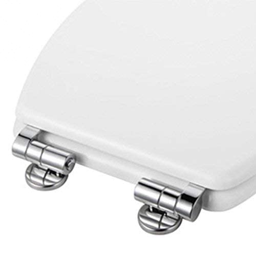 ZFYQ WC Sitz Scharniere, 1 Paar Toilettenscharniere aus Zinklegierung, Meisten Toilettendeckel Ersatzteile für Holz, Kunstharz, MDF, einschließlich Zubehör