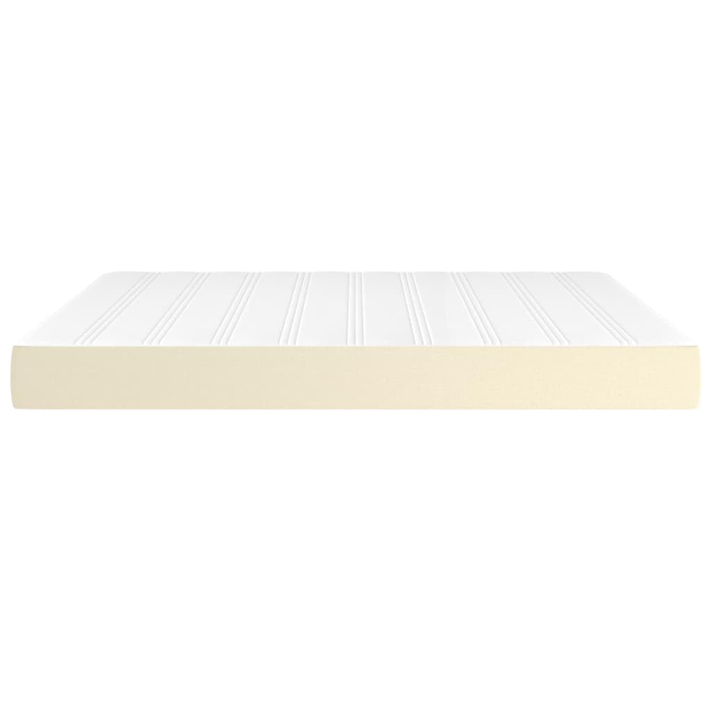 Materasso a molle insacchettate, medio, 160 x 200 x 20 cm, in ecopelle, color crema, per letto matrimoniale, con topper traspirante, ergonomico, delicato sulla schiena, adatto per chi soffre