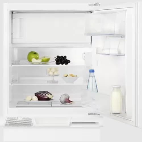Electrolux KSB2AE82S Frigorifero Monoporta da incasso con vano Freezer , installazione sottobase / sottotavolo , Altezza 81,9 cm, Cerniere a Destra porta reversibile , Classe efficienza energetica: E , Volume : 107 litri (Freezer 16 Litri) , Autoventilato