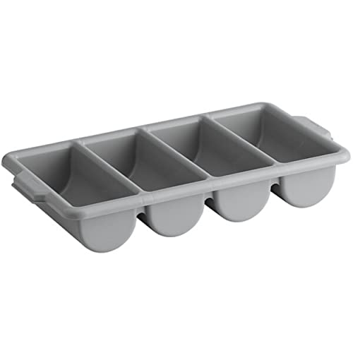 TrueCraftware- 4 Compartments Silverware Organizer Cutlery Tray Gray Color 22-1/2