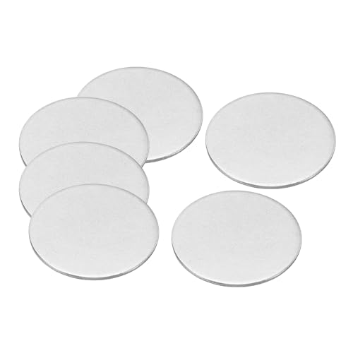 PATIKIL 30 mm スチールディスク 20個 丸金属スタンピング ブランクタグ ラウンド サークルディスクプレート サークルメタルストライクプレート DIY マグネットマウント 彫刻 スタンピングジュエリークラフト用